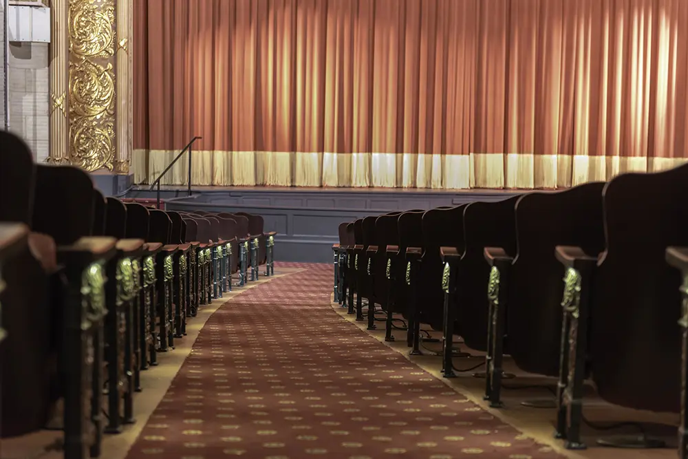 The renovated Carolina Theatre auditorium