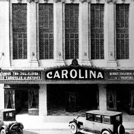Historic photographs of the Carolina Theatre