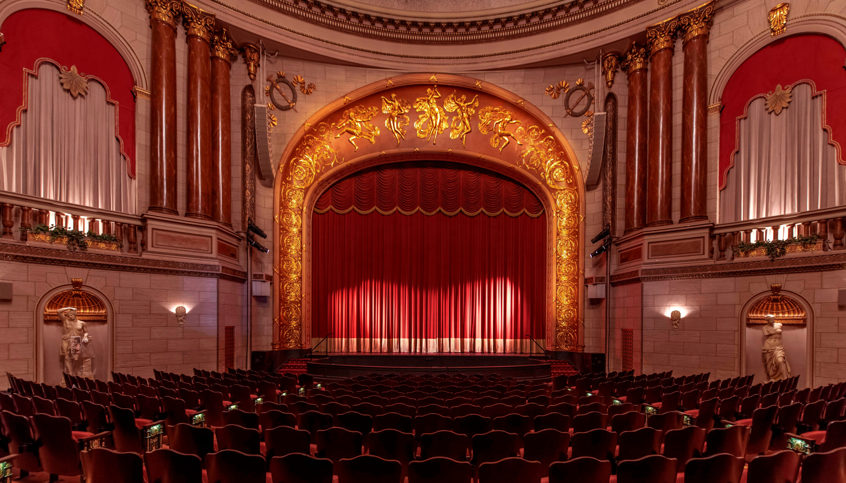 The Carolina Theatre auditorium seen from the stage